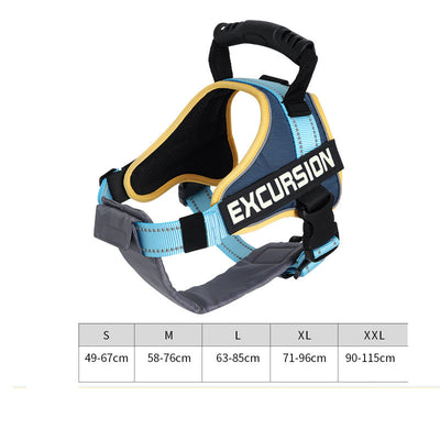 Hiker Dog Leash Vest Type Chest Harness hiker dog harness leash