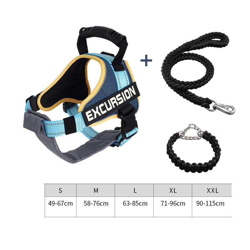 Hiker Dog Leash Vest Type Chest Harness hiker dog harness leash