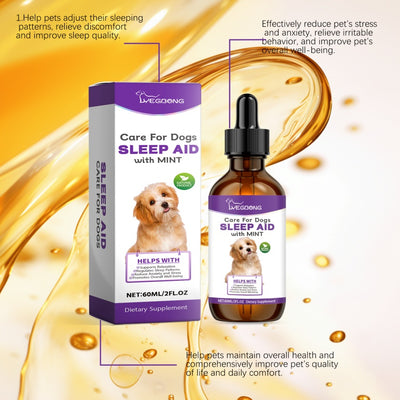 Caring For Dogs' Nightime Sleep, Pet Sleep Care Drops, Supplements